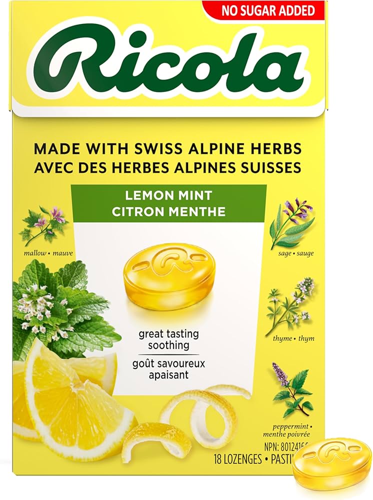 RICOLA LEMON MINT DROPS [18 pcs]