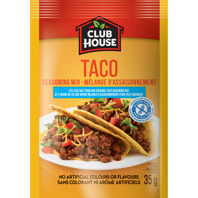 CLUB HOUSE GF 25% LS TACO SESAONING [35 g]
