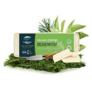PARADISE ISLAND ORGANIC CHEESE Medium Cheddar