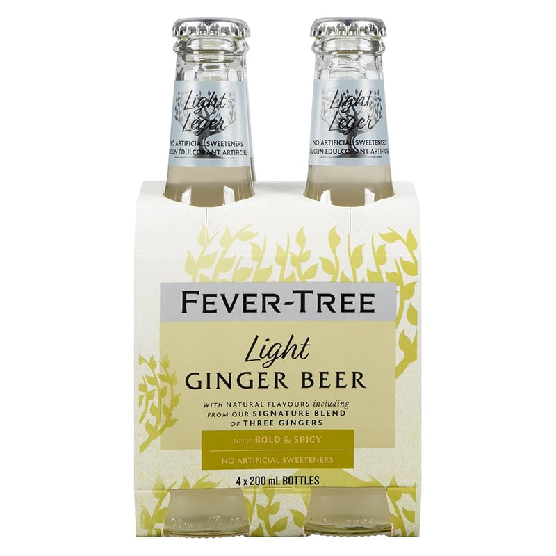 FEVER TREE LIGHT GINGER BEER [4 x200M]