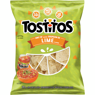 TOSTITOS LIME TORTILLA CHIPS [245 G]