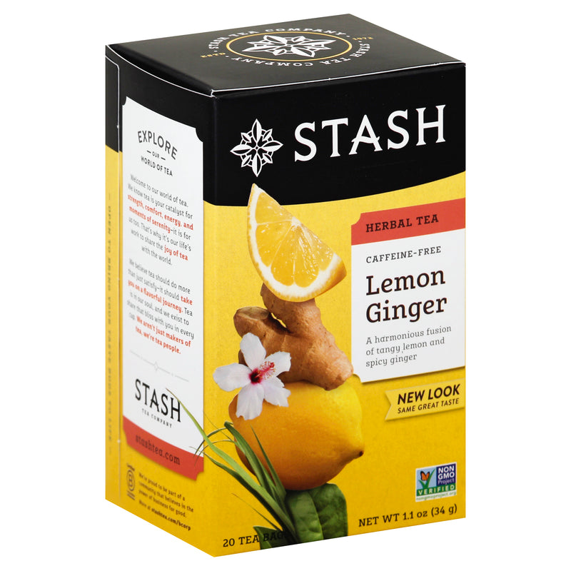 STASH LEMON GINGER TEA [20 BAGS]