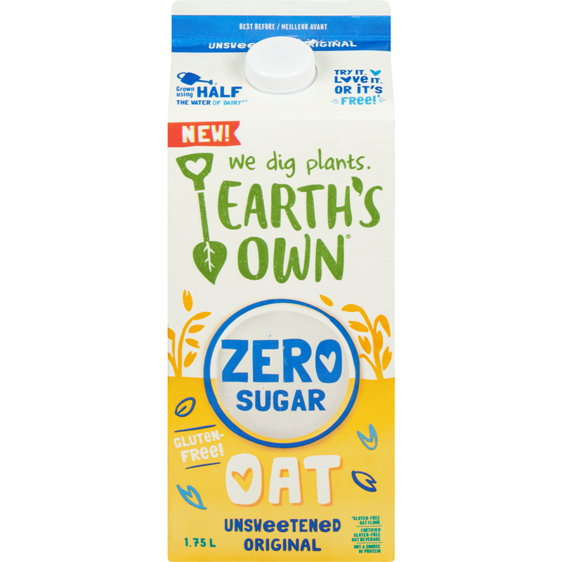 EARTHS OWN OAT BEV 0 SUGAR [1.75 L]