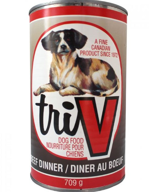 TRI V BEEF DINNER DOG FOOD [709 g]