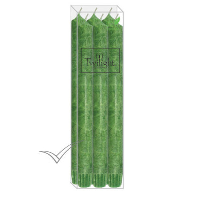 TWILIGHT 10" GREEN CANDLES [6 PK]