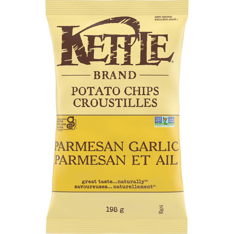 KETTLE CHIPS PARMESAN GARLIC [198 G]