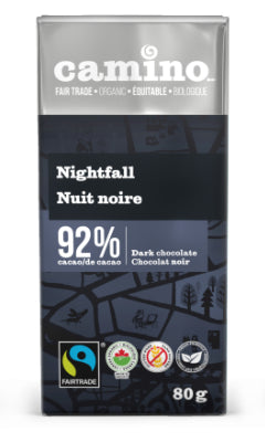 CAMINO DARK CHOCOLATE Nightfall (92%), 80g