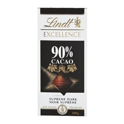 LINDT BAR 90%  COCOA [100 G]