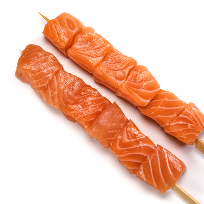 WILD SOCKEYE SALMON SKEWERS previously frozen