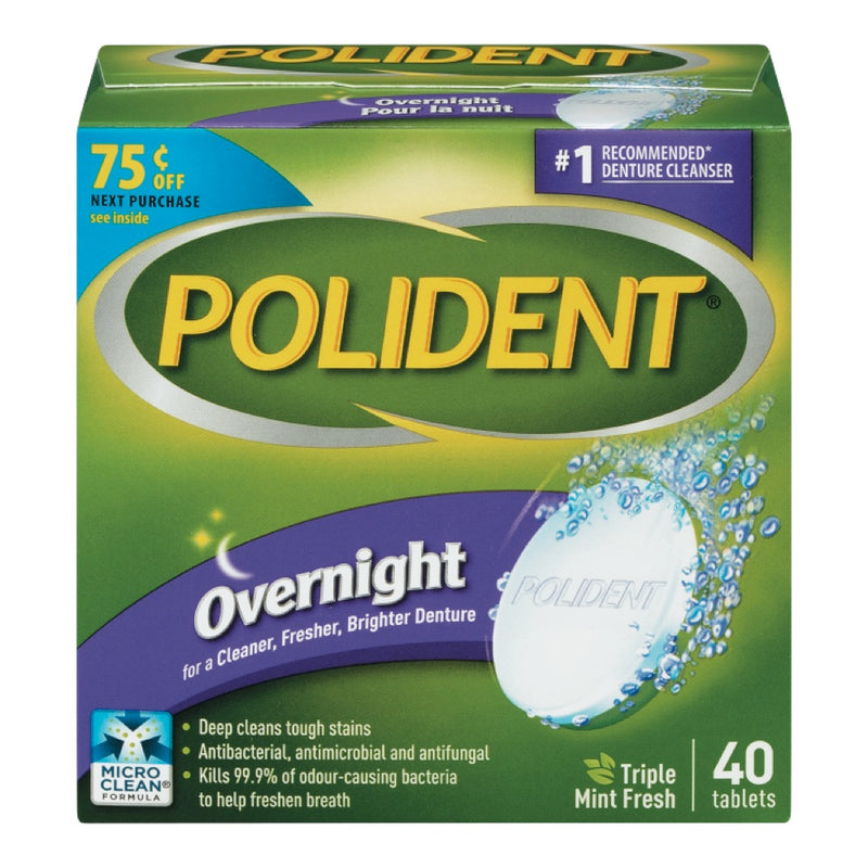 POLIDENT OVERNIGHT CLEANSER [40 S]