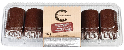 COMPLIMENTS CHOC SWISS ROLLS [400 G]