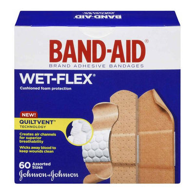 BANDAID WET-FLEX ASST [60 s]