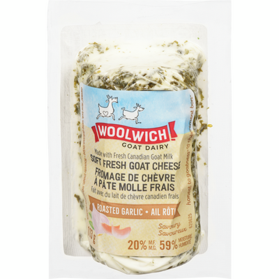 WOOLWICH ROAST GARLIC GOAT CHS [113 G]