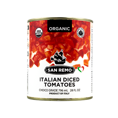 SAN REMO ORG DICED TOMATOES [796 ML]