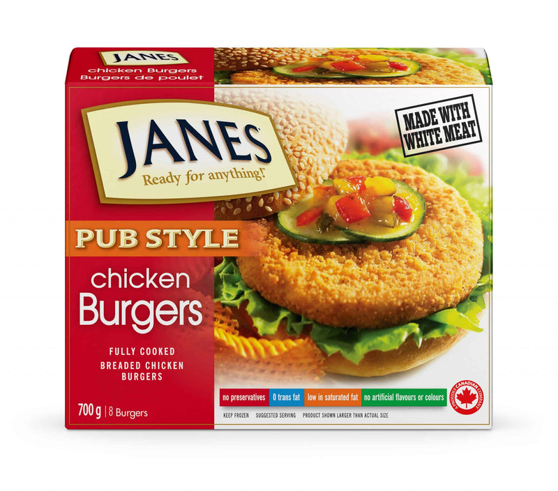 JANES PUB STYLE CHICK BURGER [700 G]
