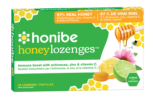HONIBE HONEY LOZENGES Citrus, 10 PK