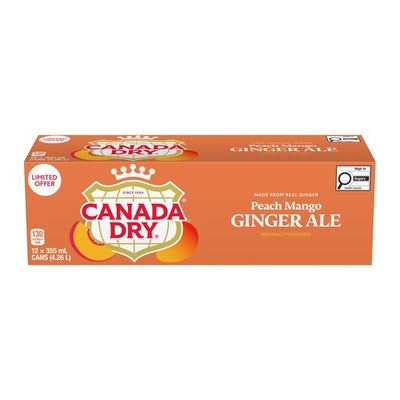 CANADA DRY GINGERALE PEACH [12 PACK]
