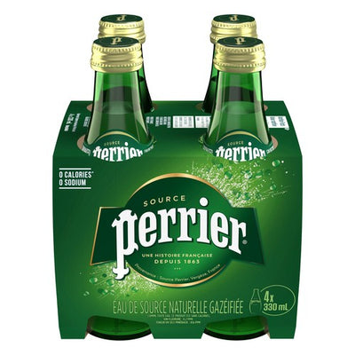 PERRIER SPARKLING WATER [4 pkg]