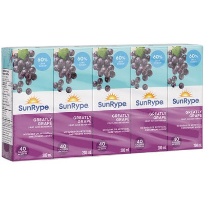 SUNRYPE GRAPE LESS SUGAR [5 x200M]