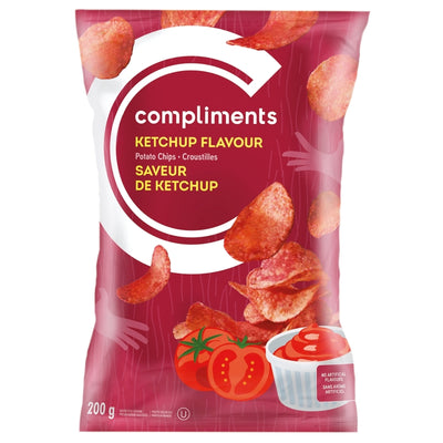 COMPLIMENTS POTATO CHIPS Ketchup, 200 g