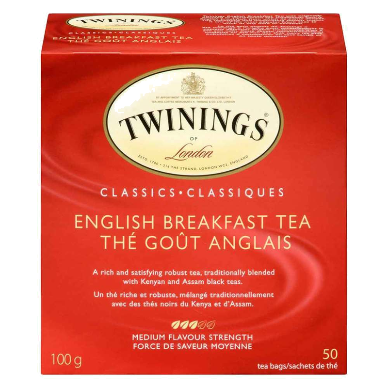 TWININGS ENGLISH BREAKFAST TEA [50 BAGS]