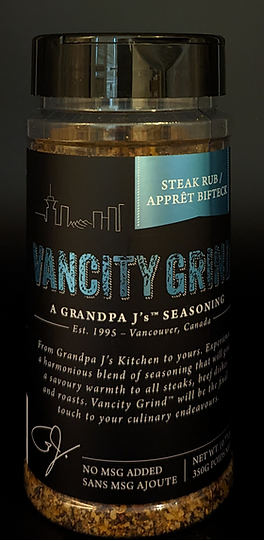 GRANDPA J's SEASONING Vancity Grind, 350 G