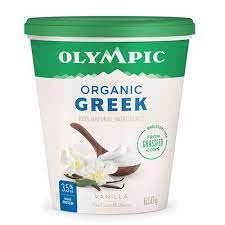 OLYMPIC ORG 3.5% GREEK YOG VAN [650 G]