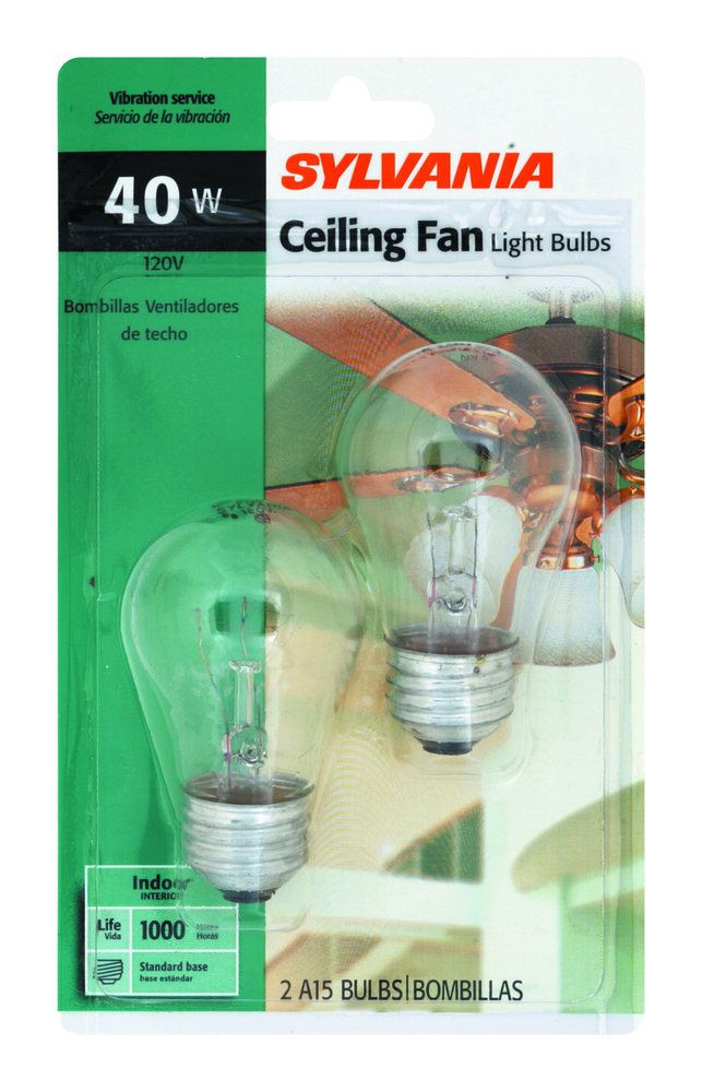 SYLVANIA BULB CEILING FAN 40 W [2 s]