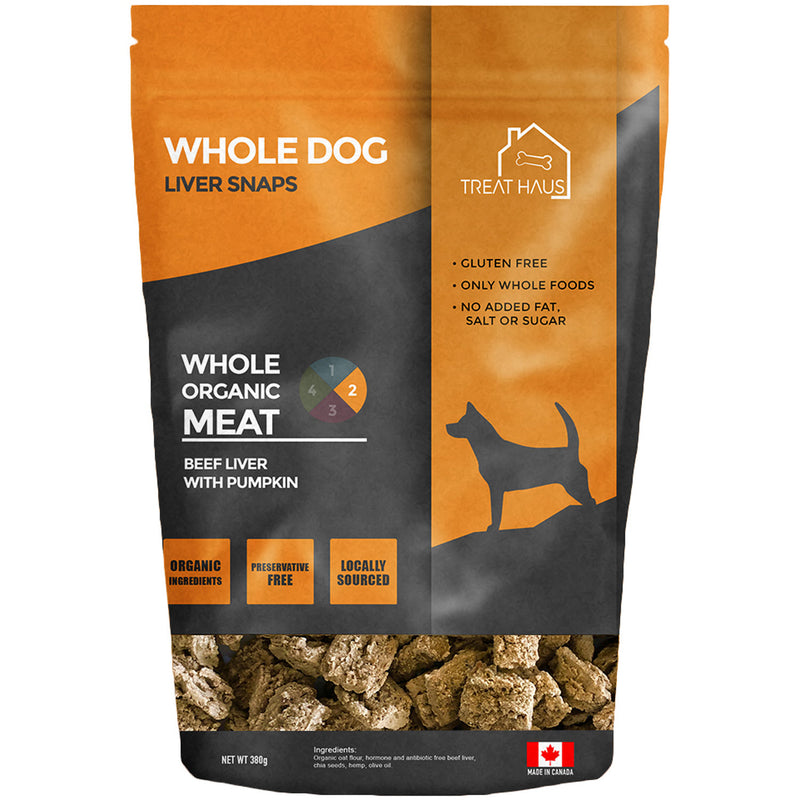 WHOLE DOG LIVER SNAPS MEAT [380 G]