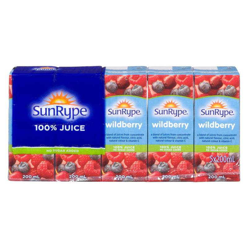 SUNRYPE 100% WILDBERRY JUICE [5 x200M]