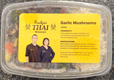SOOKJAI THAI Garlic Mushrooms (vegan), 1 ea