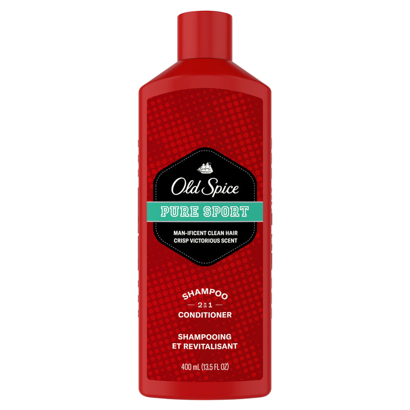 Old Spice 2 In 1 Pure Sport Shampoo & Conditioner, 400 mL
