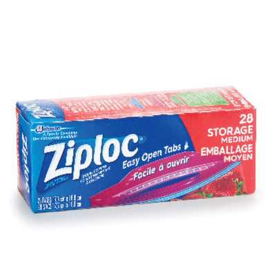 ZIPLOC MEDIUM STORAGE BAGS [28 PACK]