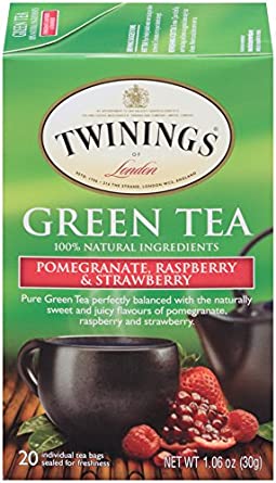 TWININGS POM RASPB GREEN TEA [20 BAGS]