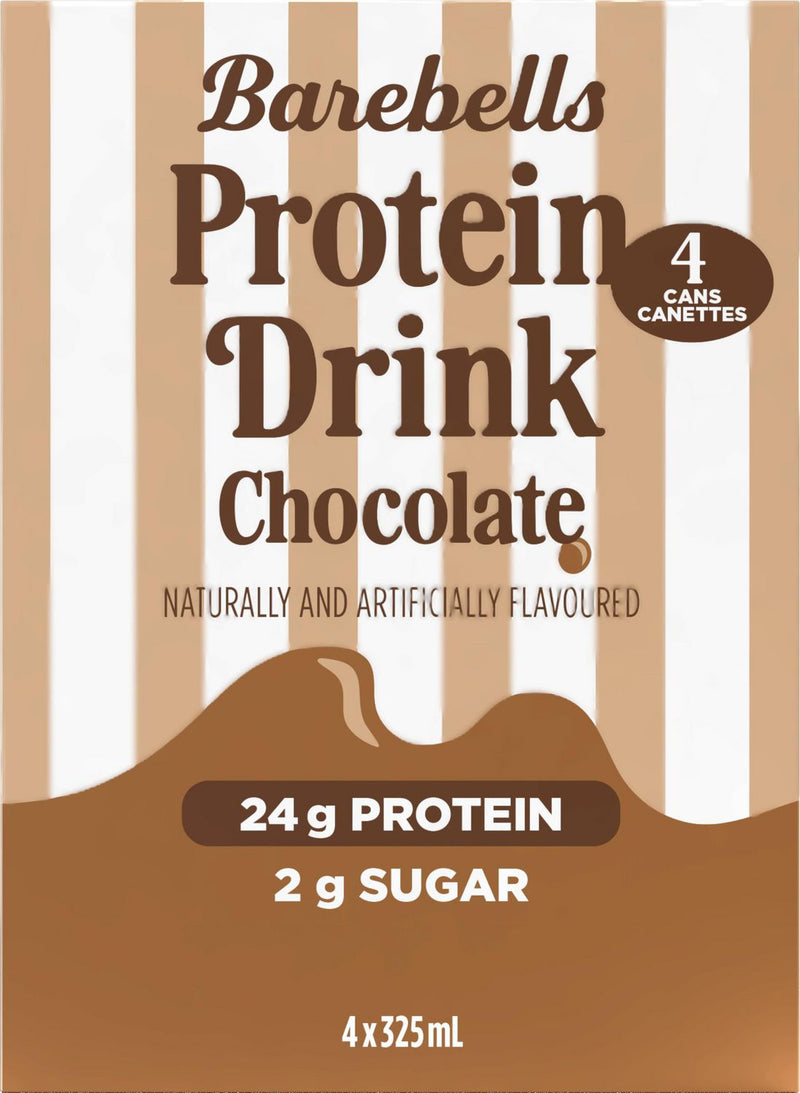 BAREBELL CHOCOLATE PROTEIN DRINK [4 pkg]