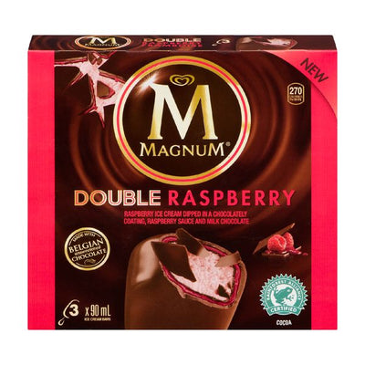 MAGNUM DBLE RASPBERRY BARS [3 PK]