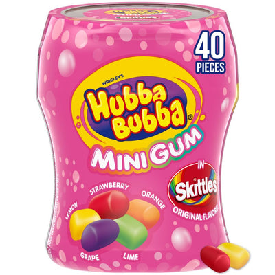 HUBBA BUBBA SKITTLE GUM BOTTLE [40 pcs]