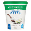 OLYMPIC ORGANIC 0%mf GREEK YOGURT VANILLA [650 G]