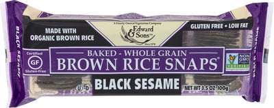E&S RICE SNAPS BLACK SESAME [100 G]