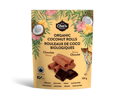 CHAS ORG COCONUT ROLLS CHOC [100 g]