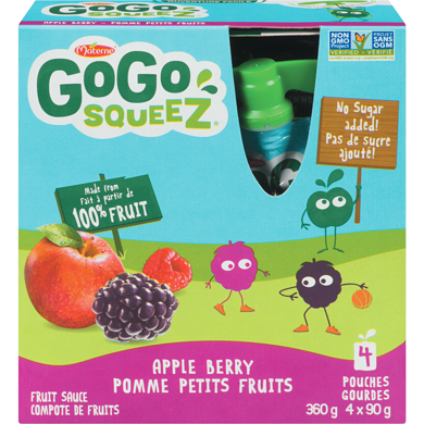 GOGO SQUEEZ APPLE BERRIES [4 /90G]