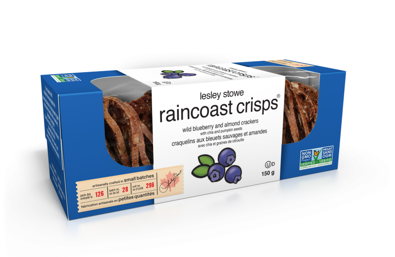 RAINCOAST CRISPS BLUE & ALMOND [150 G]