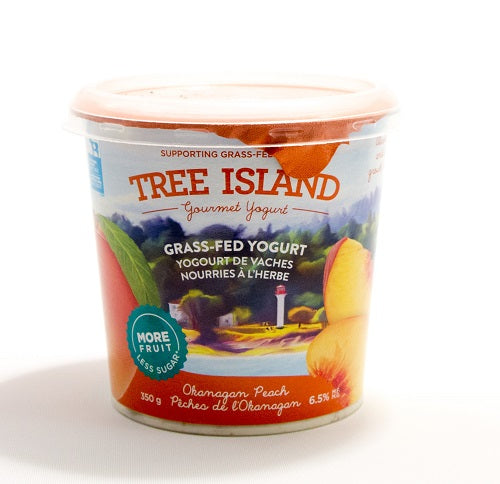 TREE ISLAND OKANAGAN PEACH YOG [350 G]