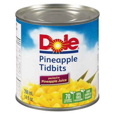 DOLE PINEAPPLE TIDBITS [398 ML]