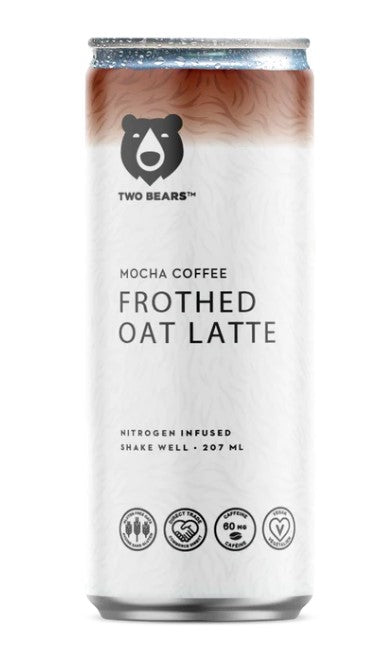 TWO BEARS FROTHED OAT LATTE Mocha, 207 ml
