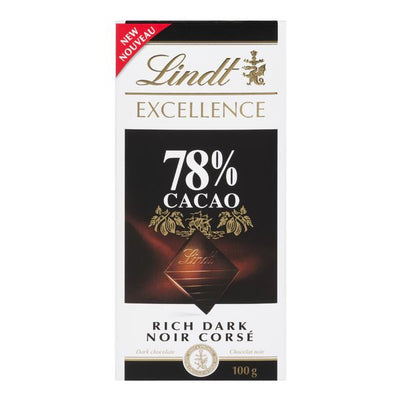 LINDT BAR 78% DARK CHOC [100 G]