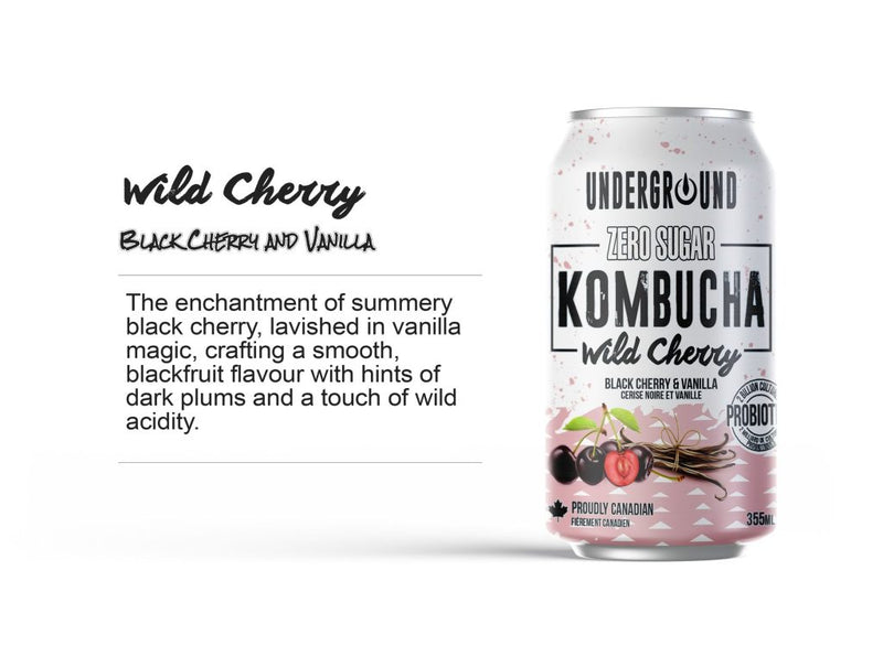 UG WILD CHERRY KOMBUCHA [355 ml]