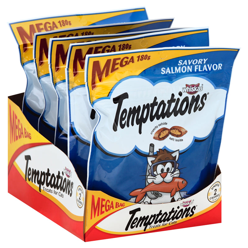 WHISKAS TEMPTATIONS SALMON [180 G]