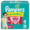 PAMPERS SWADDLER JUMBO SZ 4 [19 s]