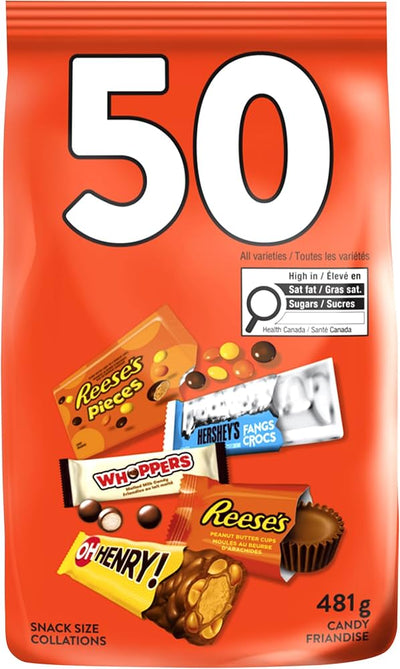 HERSHEY ASST HALLOWEEN CANDY [50 pkg]